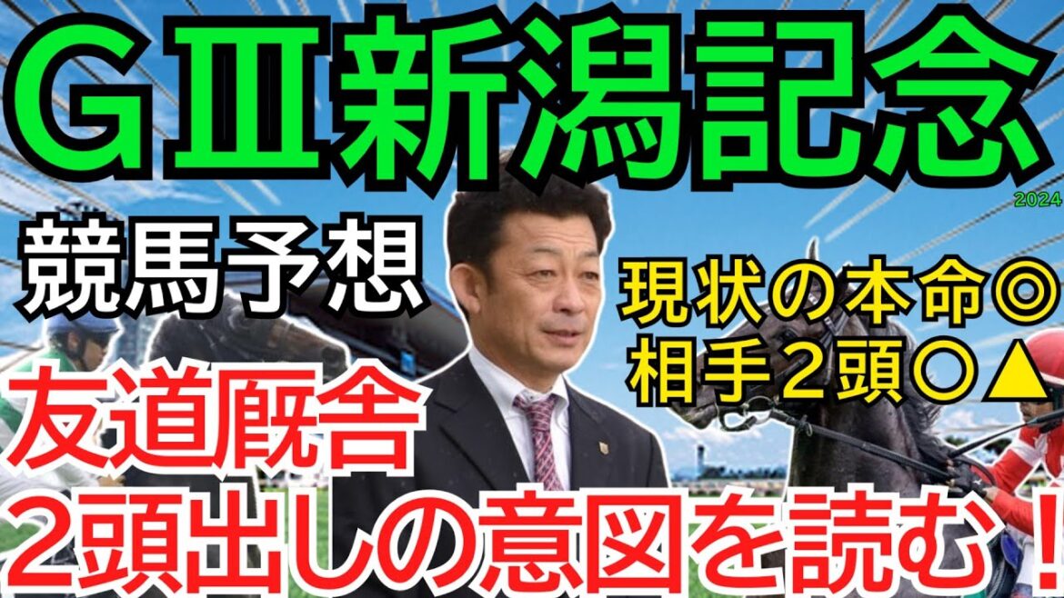 ＧⅢ新潟記念2024【競馬予想】サマー２０００ｍシリーズ最終戦！友道厩舎はレッドラディエンスが「優勝」する為の２頭出し！？🏇
