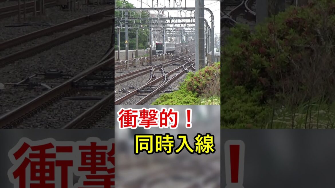 衝撃的な入線を見せる小田急線経堂駅　#経堂　#小田急　#ギリギリ