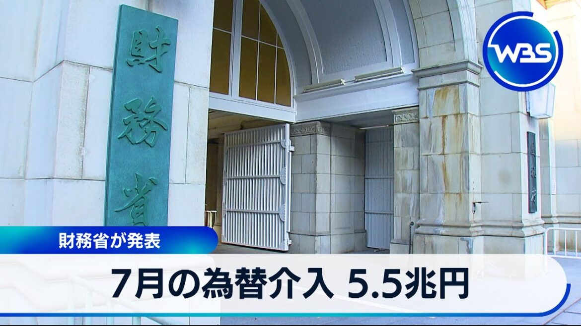 7月の為替介入 5.5兆円　財務省が発表【WBS】
