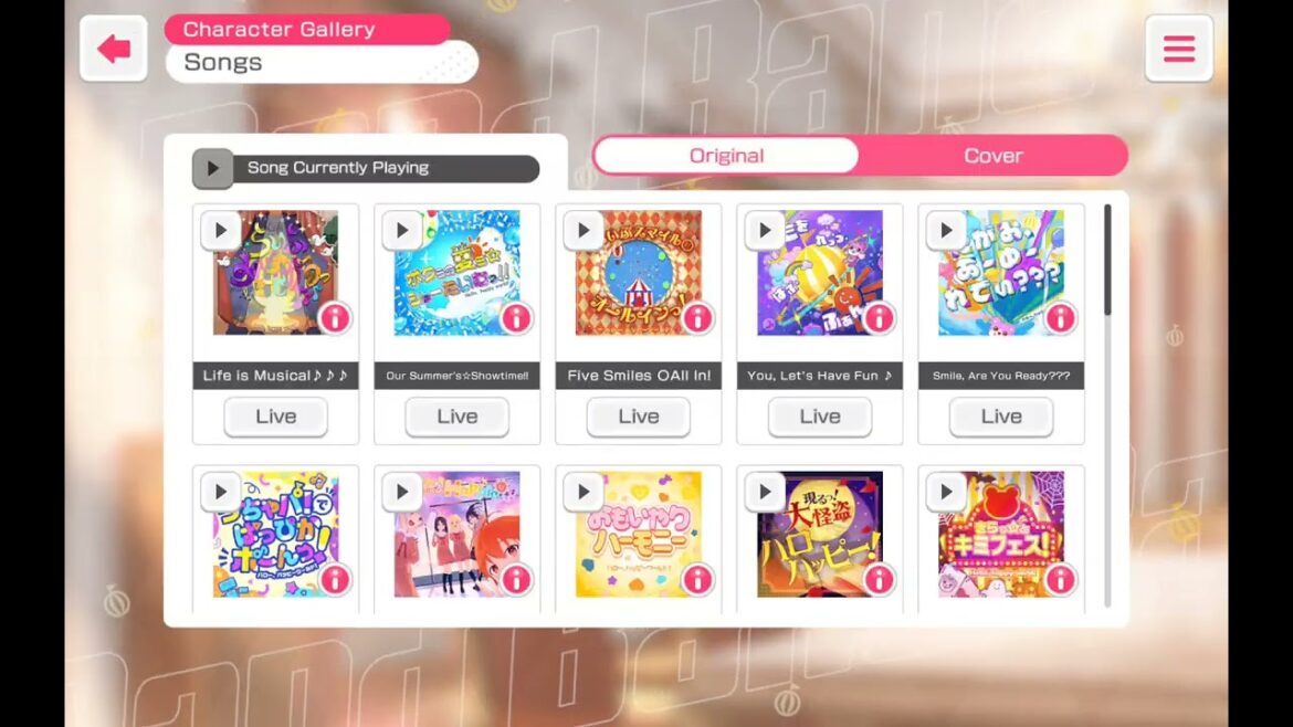 Bandori/bang dream girls band party songs from all 7 girls bands