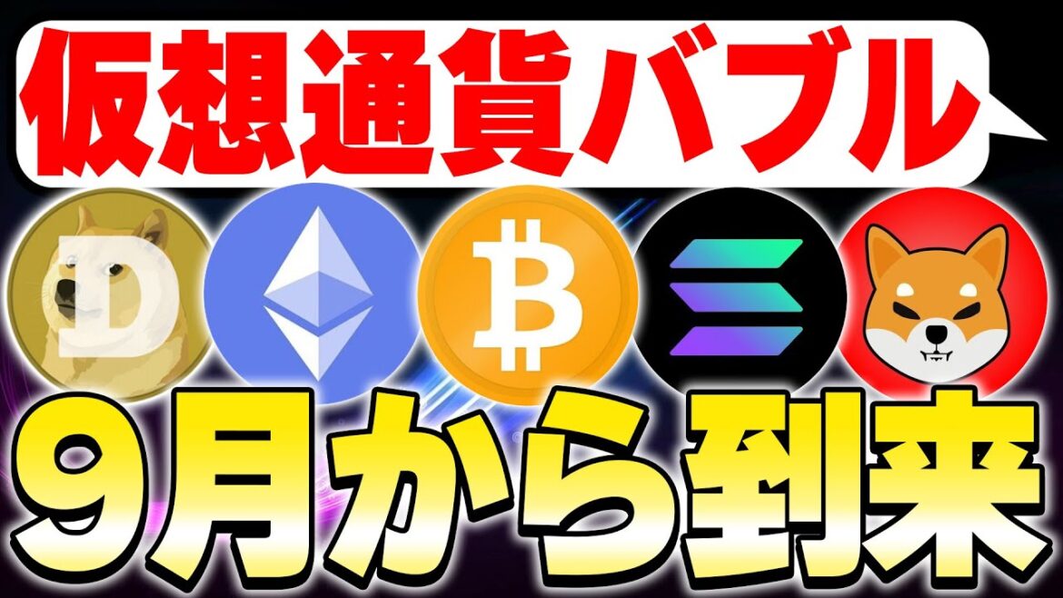【仮想通貨バブル】9月から到来！？🤩今行動できれば間に合うので急げ！！🏃‍♂️💨【ビットコイン】【イーサリアム】【Solana】【TRON】