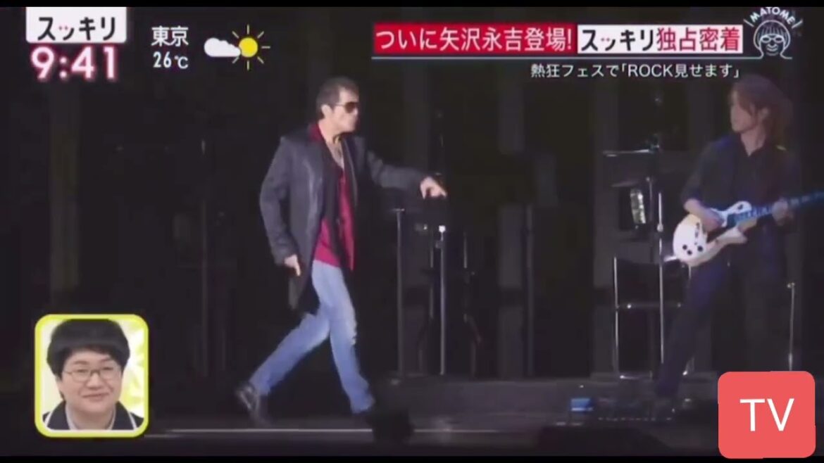 ★矢沢★70歳の2ヶ月前のライブの舞台裏★センチュリー横で上着を投げバスローブにくるまり乗り込む★渋いね！