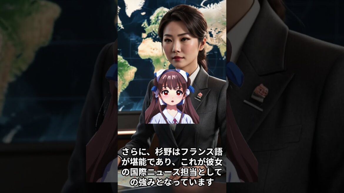 【女子アナウンサーに関する面白雑学】杉野真実   日本テレビのアナウンサーで、特技はクラシックバレエ。フランス語が堪能で、国際ニュースも担当た