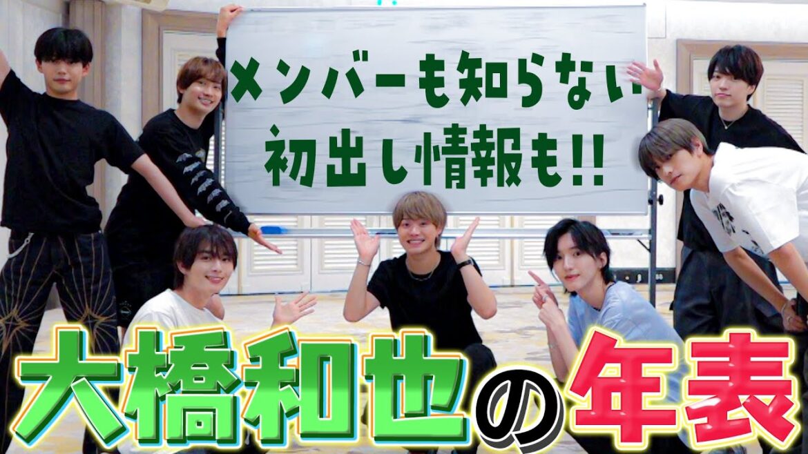 なにわ男子【大橋和也の大年表】入所15年で初だし情報!!