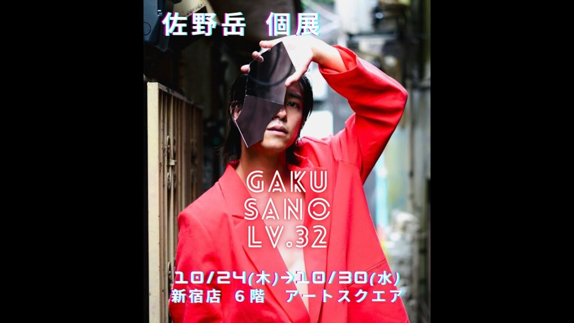 佐野岳個展やります。GAKU SANO Lv.32 ティザー