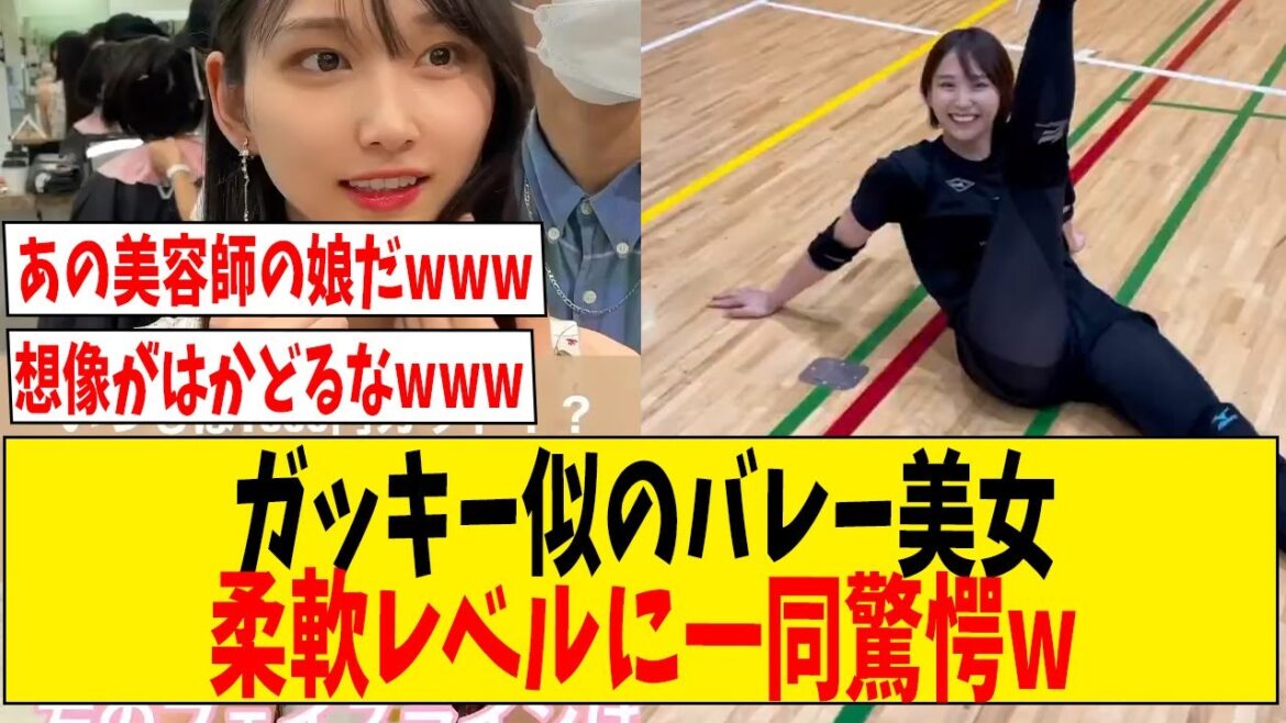 ガッキー似のバレー美女の柔軟レベルに一同驚愕w