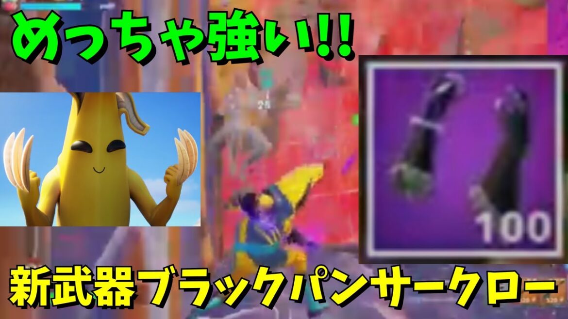 新武器「シュリのブラックパンサークロー」使ってみた！ GaSのフォートナイト