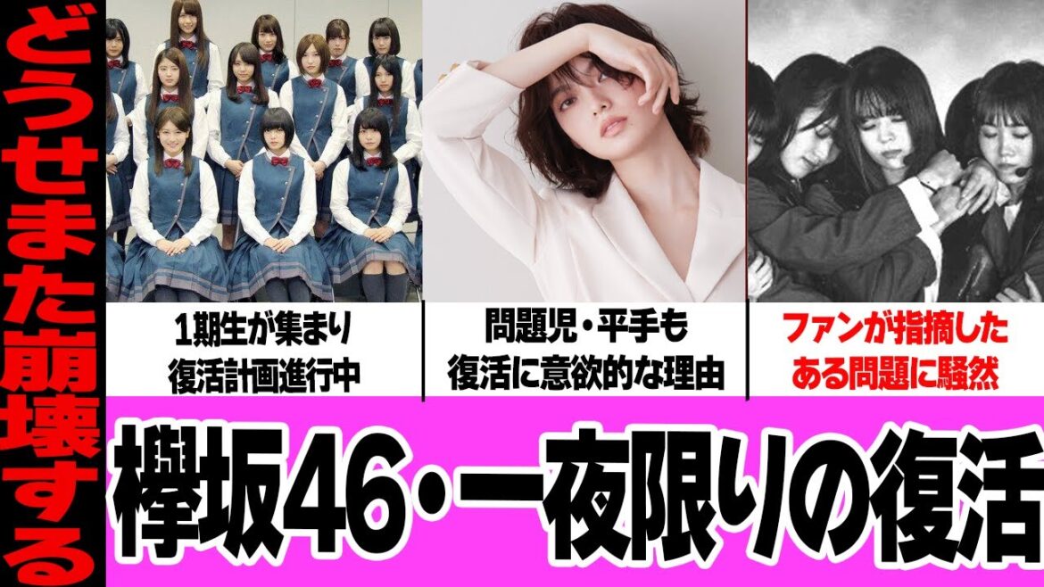 欅坂46の限定復活に驚きを隠せない！長濱ねる、菅井友香が中心の復活計画、平手友梨奈が意欲的な理由、ファンが危惧する二つの問題に驚きを隠せない！不祥事だらけの1期生に絶句…【アイドル】【欅坂46】