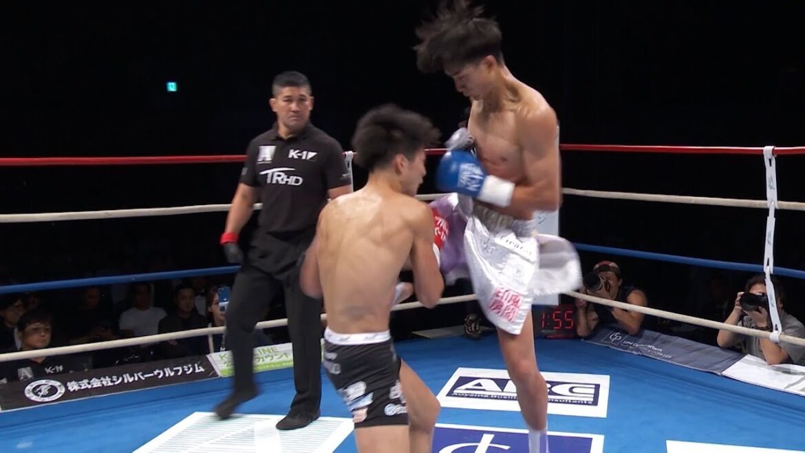 【K-1試合映像】大久保琉唯、玖村将史を破る大番狂わせ！飛び膝蹴り炸裂で激闘を制す　『K-1 WORLD MAX 2024』-55kg世界最強決定トーナメント準決勝