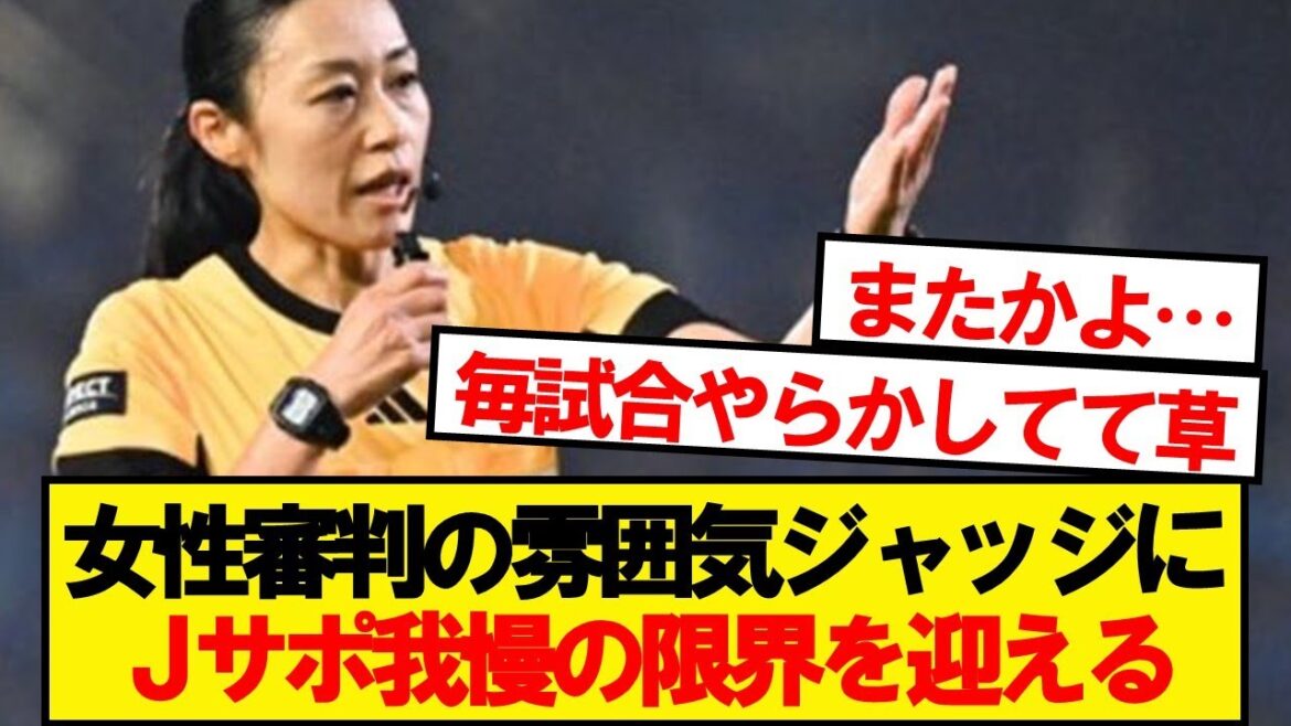 【悲報】川崎×ガンバ大阪にて、またも女性審判が物議をかもす…