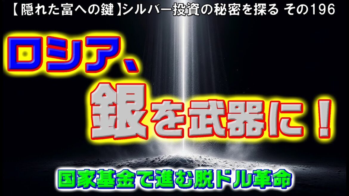 ロシア、銀を武器に！国家基金で進む脱ドル革命（【隠れた富への鍵】シルバー投資の秘密を探る その196）