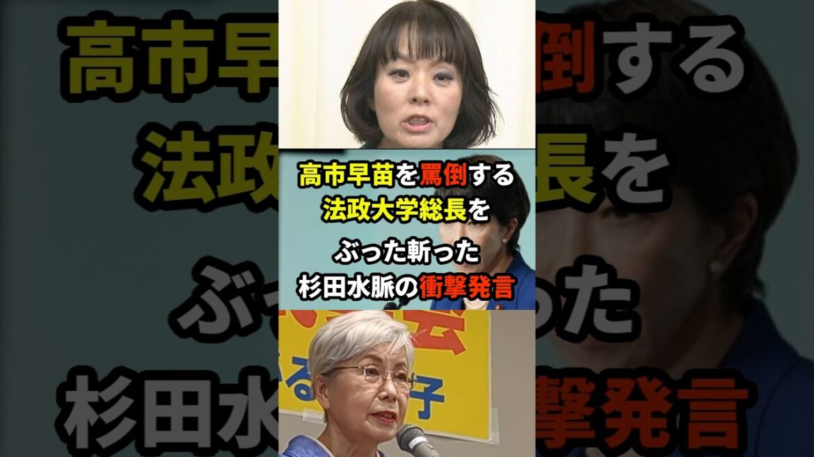 杉田水脈「これだから自称フェミニストたちは…」 #海外の反応