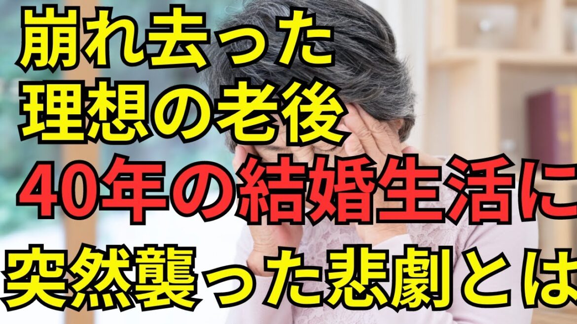 老後破産？　熟年離婚　老後の生活　崩れ去った理想の老後　40年の結婚生活、68歳突然の離婚　 年金だけでは生きられない！？