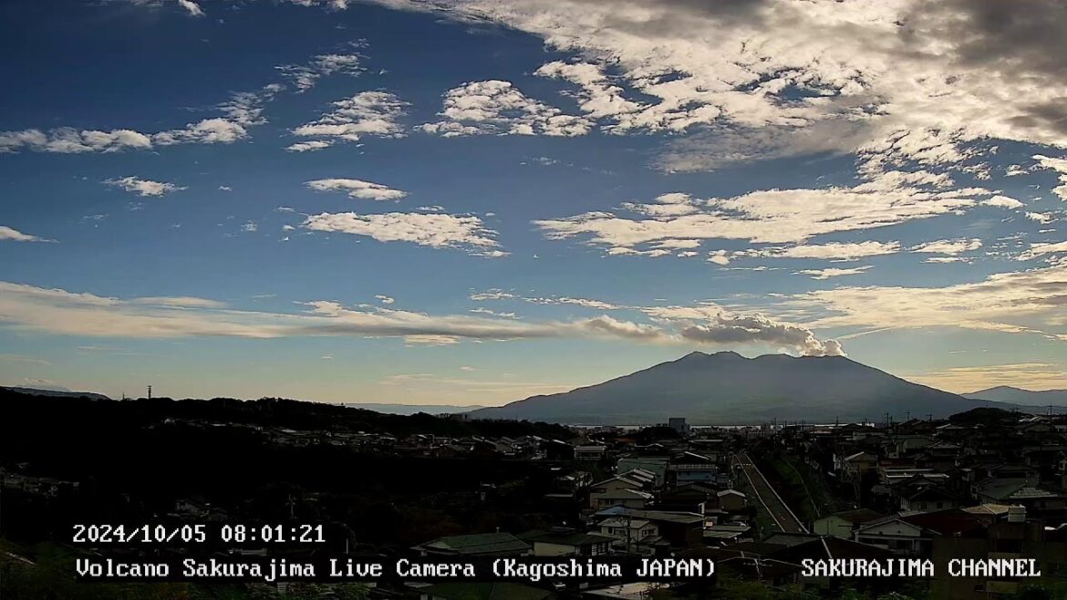 【絶景LIVE】桜島ライブカメラ（噴火・雲海・朝焼け） live camera  volcano-Sakurajima ,Kagoshima,Japan