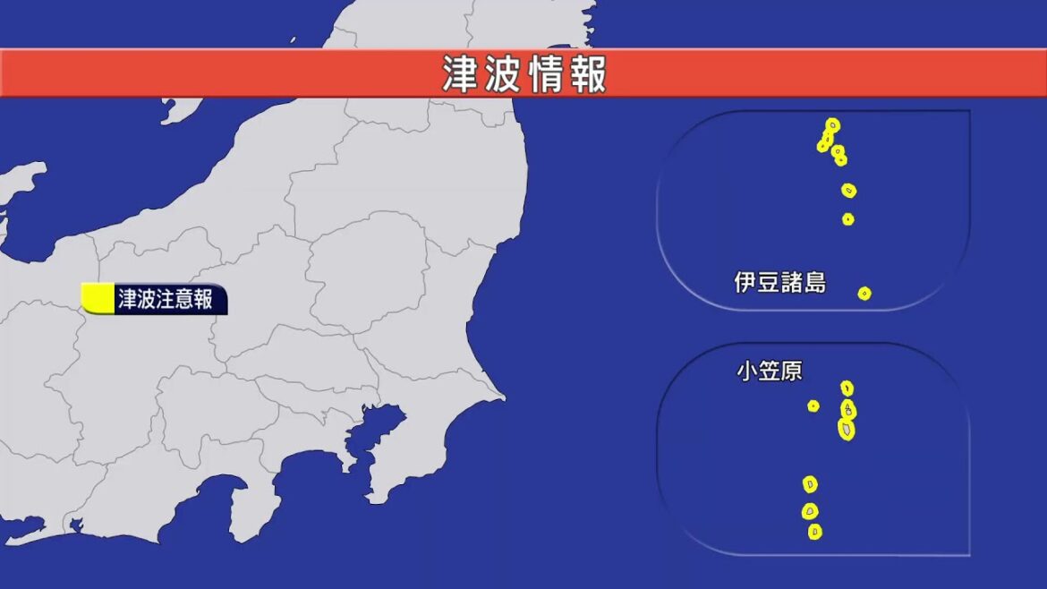 【緊急ライブ配信】伊豆諸島、小笠原諸島に津波注意報