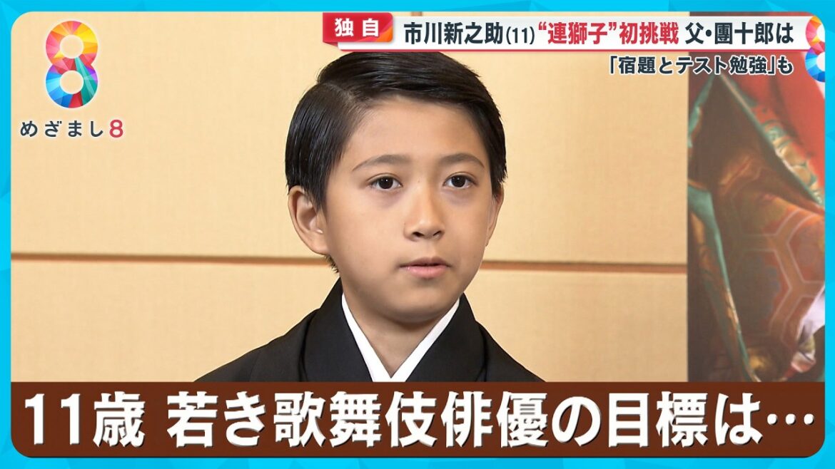 【独自】市川新之助（11）父・團十郎の背中を追いかけ大人の雰囲気に…「お父さんはカッコいい」【めざまし８ニュース】