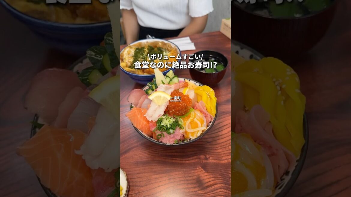 食堂なのにお寿司が凄い！！絶品ちらし寿司#千葉グルメ #一宮町