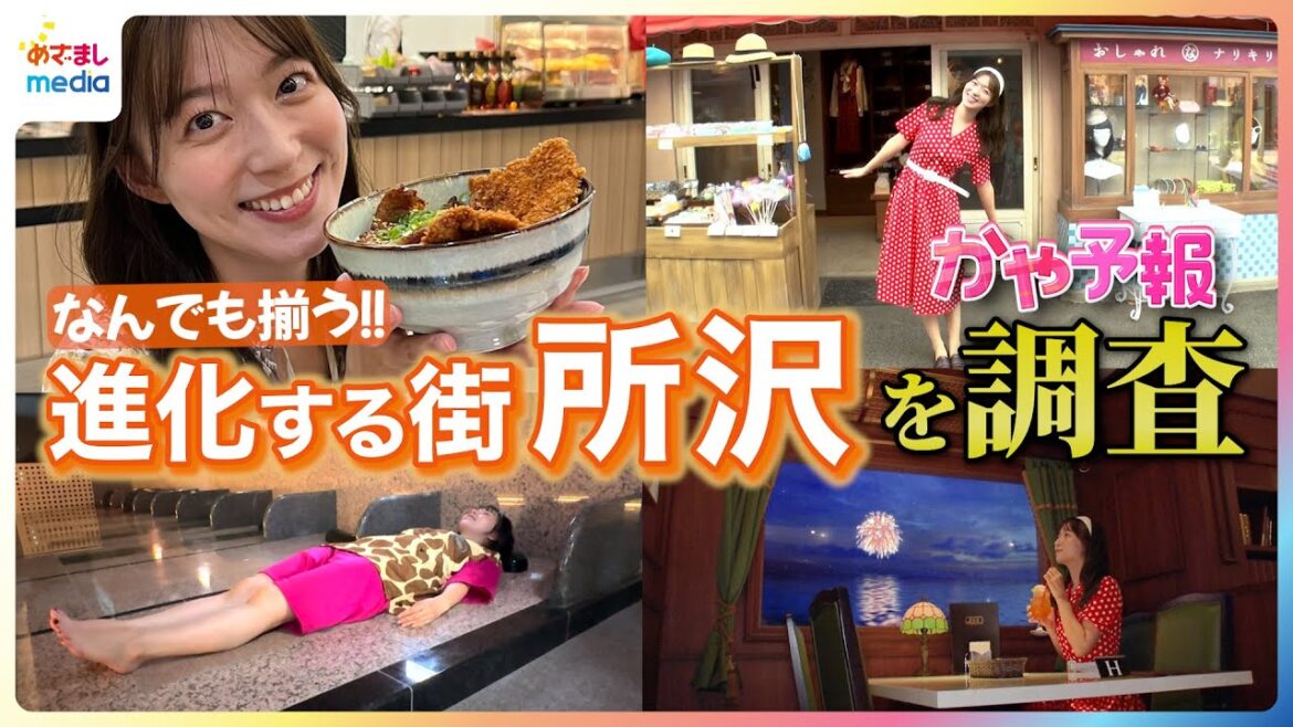 阿部華也子キャスターが“進化する街”埼玉・所沢の新オープン施設を取材！連日大行列の県内最大級スパや西武園ゆうえんちの新エリアで絶叫体験【かや予報】