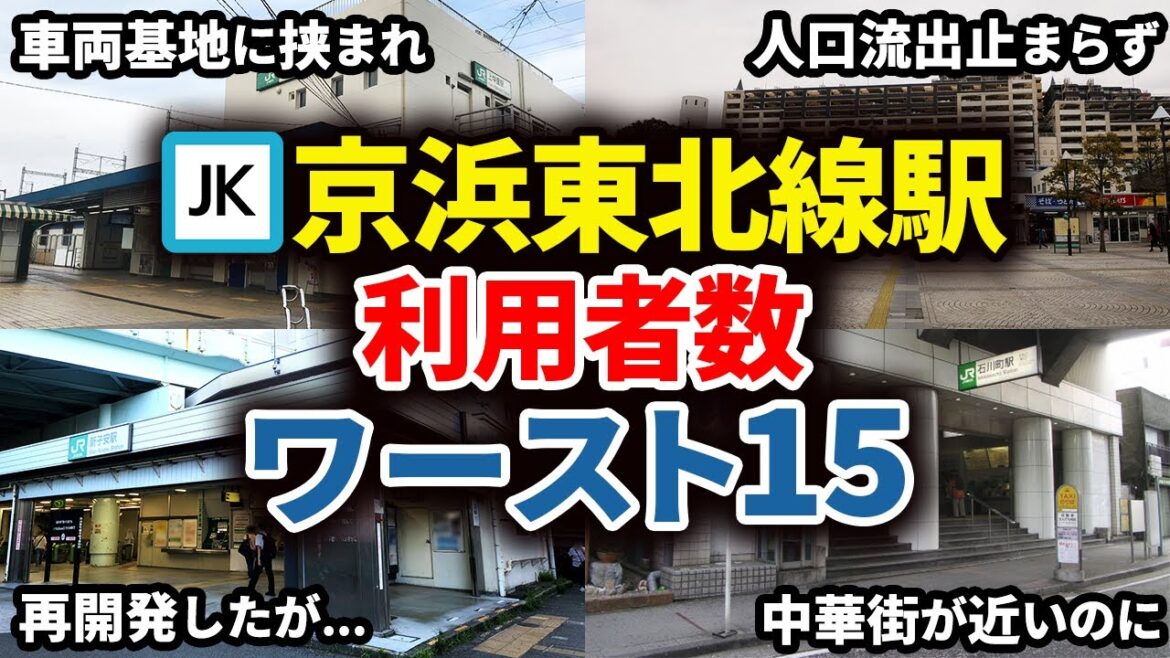 京浜東北線全駅の乗降客数ランキングワースト15【ゆっくり解説】