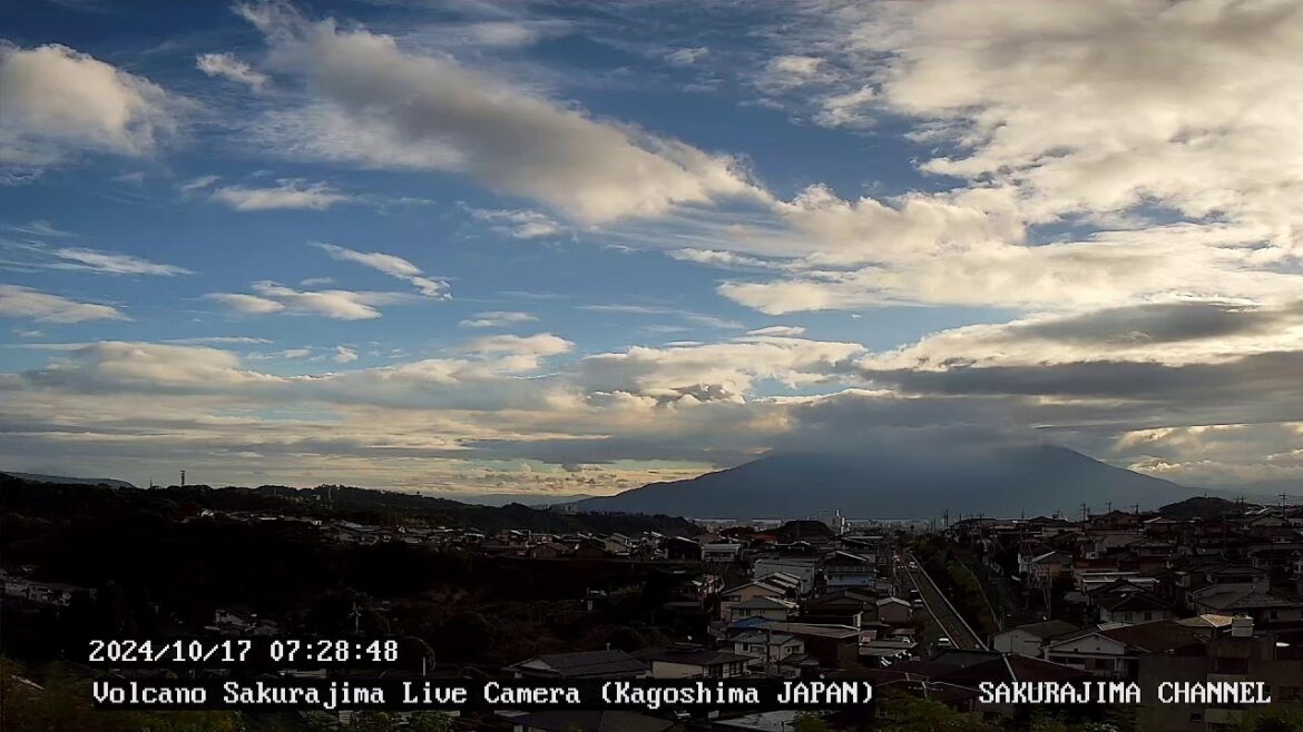 【絶景LIVE】桜島ライブカメラ（噴火・雲海・朝焼け） live camera  volcano-Sakurajima ,Kagoshima,Japan