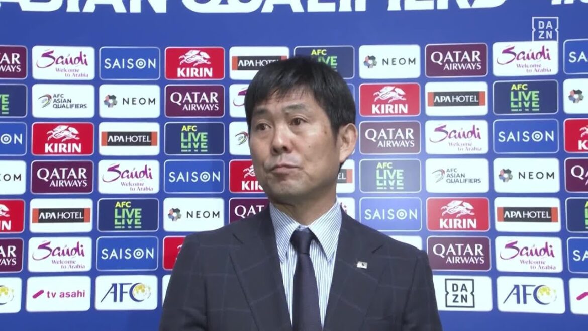 【試合後インタビュー｜森保一監督】「サポーターに勝ち点3を届けたかった」「厳しい道のりを一歩一歩進む」｜AFCアジア最終予選 グループC第4節 日本×オーストラリア