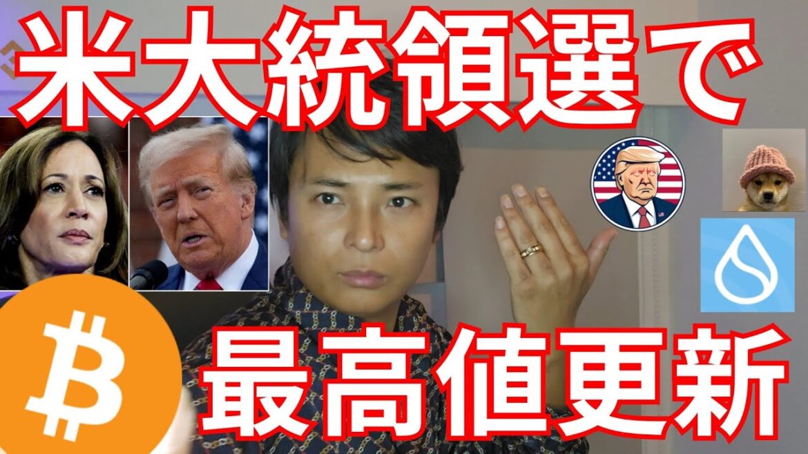 ビットコイン 米国大統領選で最高値更新？ミームコインは続伸【仮想通貨 暗号資産 暗号通貨】