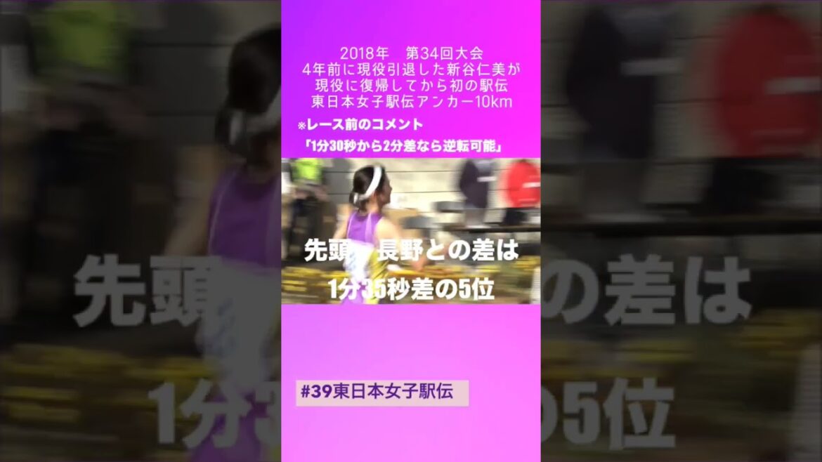 新谷仁美がアンカー＝実写版逃走中 #shorts #39東日本女子駅伝 #東日本女子駅伝 #陸上長距離 #オリンピック #五輪 #マラソン #世界陸上 #金メダリスト #ありがとう #感謝 #陸上