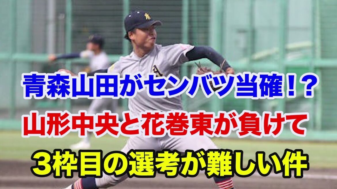 【高校野球 秋季東北大会】青森山田と聖光がセンバツ当確⁉️残り１枠目の選考が難航すぎる件