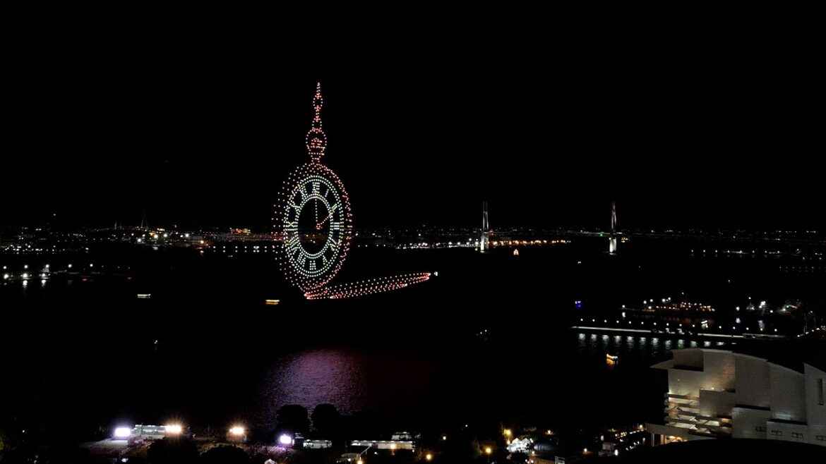 ドローンショー・ランスルー　- 第43回横浜開港祭 -　4K（2024年6月1日）