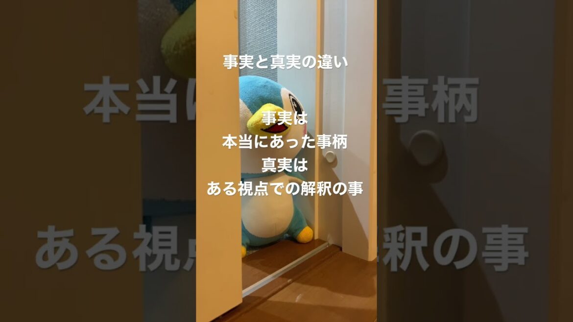 事実と真実の違い