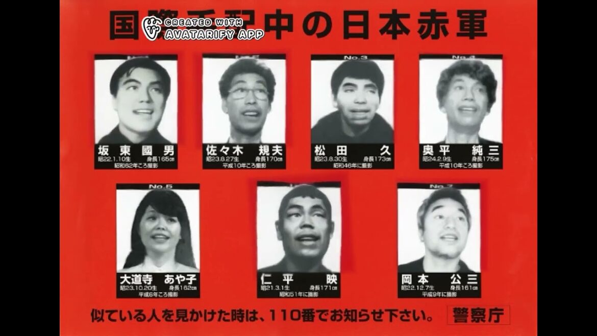 日本赤軍オモロイ変顔。