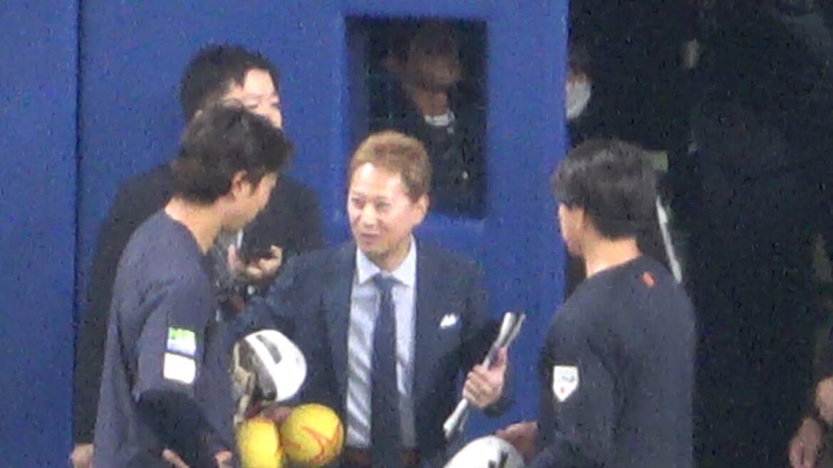 高橋宏斗　侍ジャパンの試合前に中居正広と杉谷拳士に挨拶をする！！（2024/11/10）
