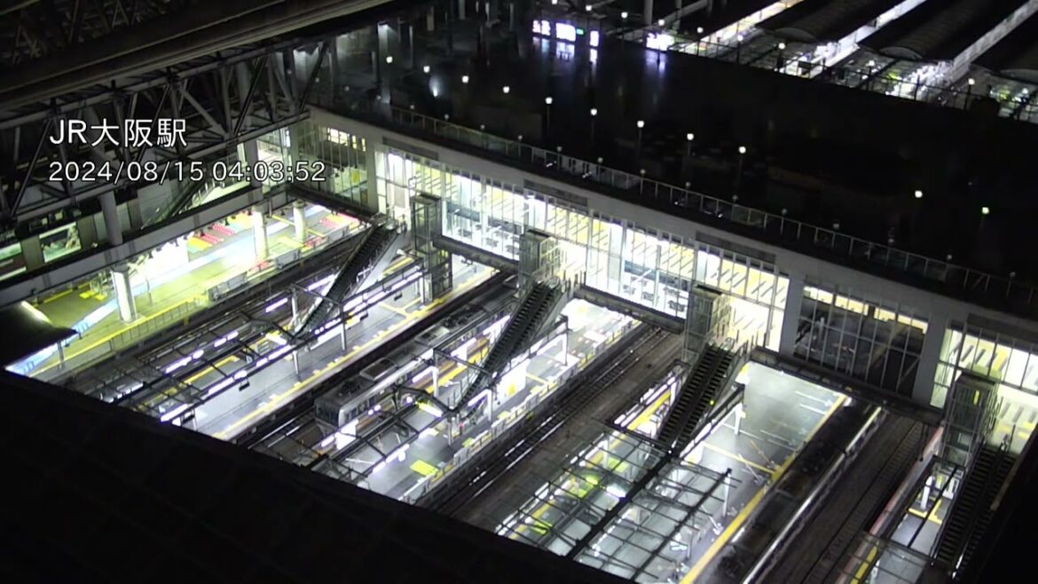 大阪駅停電の瞬間(午前４時過ぎ)