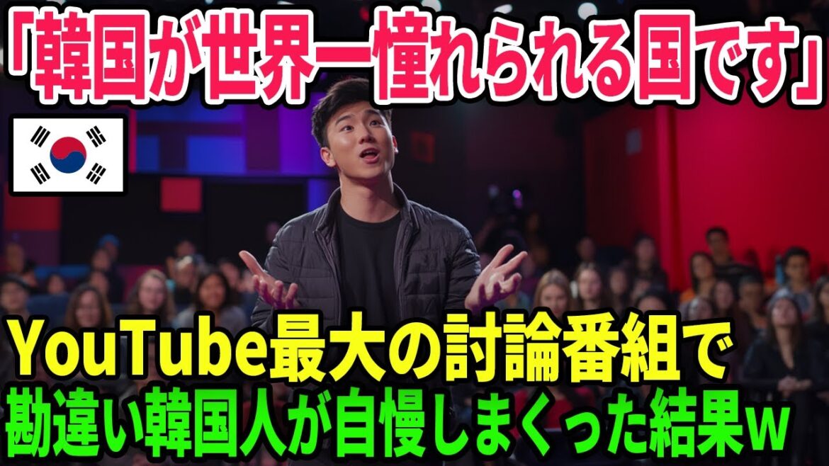 【海外の反応】「日本は比較にならないほど韓国が人気です！」YouTubeの有名討論番組で勘違い韓国人が自国自慢をしまくった結果ｗ