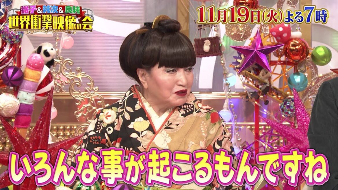【徹子＆純次＆良純の世界衝撃映像の会】2024年11月19日(火) 放送 予告動画