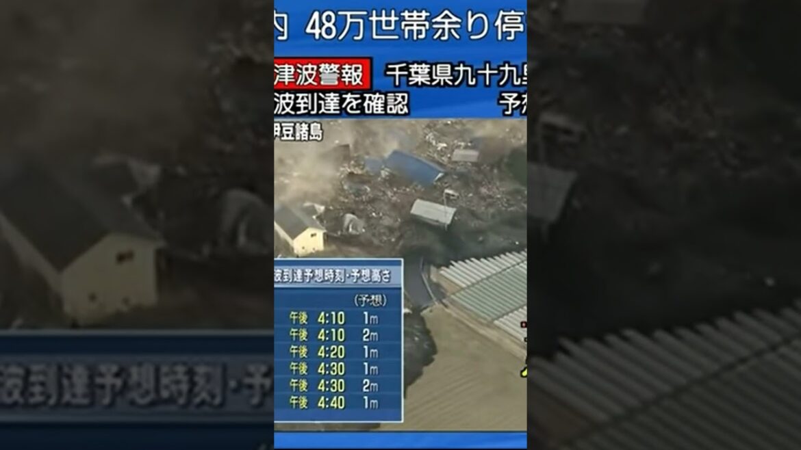 人車が飲み込まれる瞬間　東日本大震災津波地震ライブ　JAPAN earthquake TUNAMI LIVE