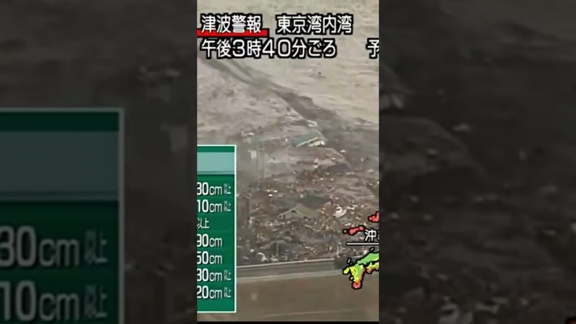 人車が飲み込まれる瞬間　東日本大震災津波地震ライブ　JAPAN earthquake TUNAMI LIVE