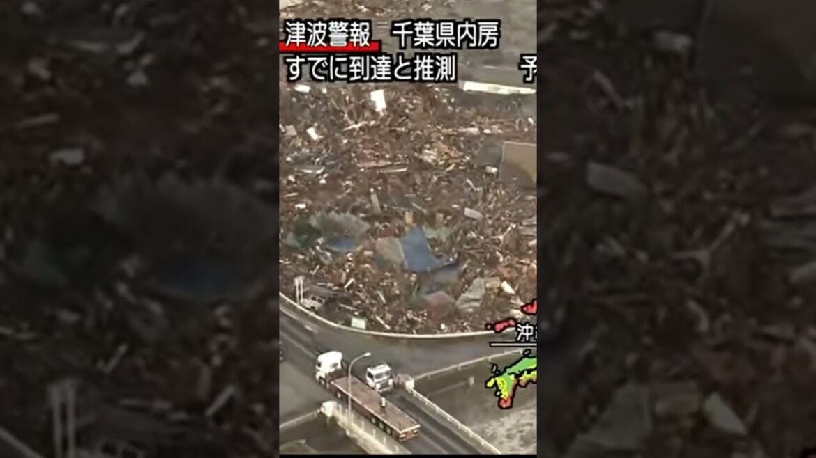 人車が飲み込まれる瞬間　東日本大震災津波地震ライブ　JAPAN earthquake TUNAMI LIVE