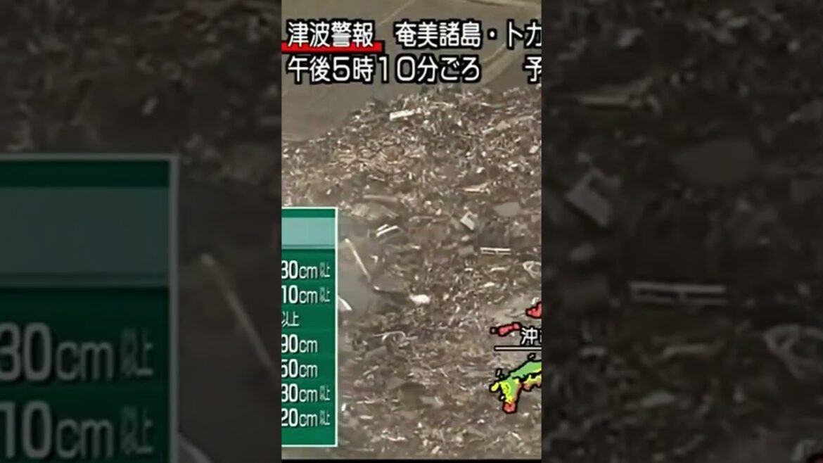 人車が飲み込まれる瞬間　東日本大震災津波地震ライブ　JAPAN earthquake TUNAMI LIVE