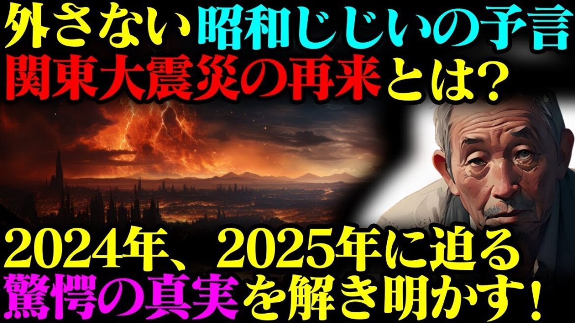 【ゆっくり解説】外さない昭和じじいの予言、関東大震災の再来とは?2024年、2025年に迫る驚愕の真実を解き明かす!【都市伝説】 【ゆっくり解説】外さない昭和じじいの予言、関東大震災の再来とは?2024年、2025年に迫る驚愕の真実を解き明かす!【都市伝説】
