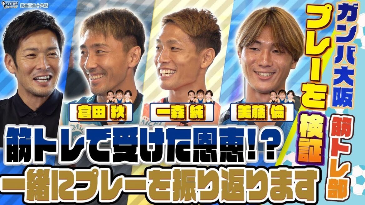 CAZI散歩 第二百二十六話【ガンバ大阪筋トレ部第二弾💪🔥】筋トレ部の各プレー集を振り返り検証！！