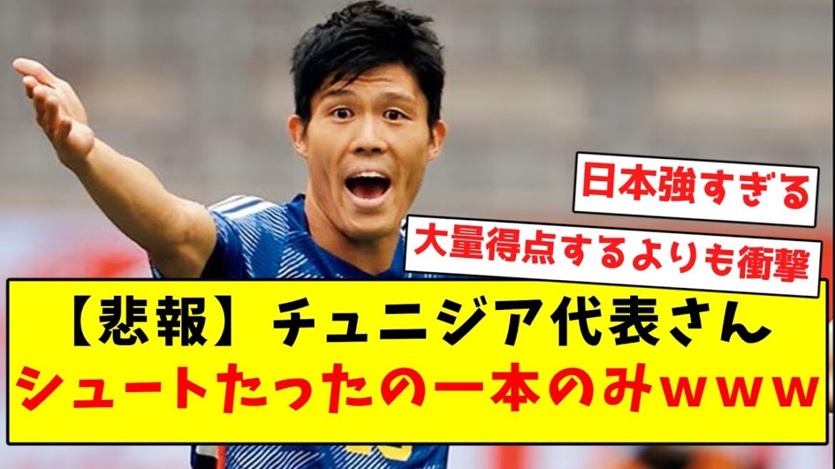 【悲報】チュニジア代表さん、シュートたったの一本のみｗｗｗｗｗｗｗｗｗｗｗｗｗｗｗｗｗｗｗｗｗｗ