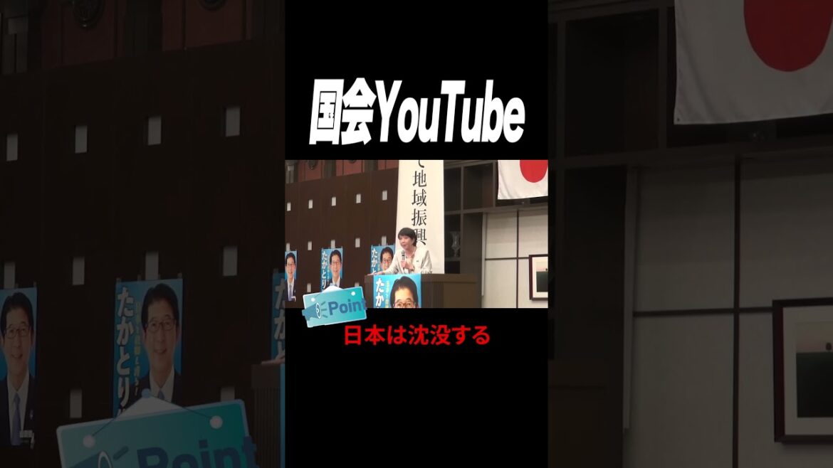 【高市早苗】間違った経済政策したら日本は沈没しちゃうよ！今の日本に必要な経済政策について熱く演説する高市早苗議員！