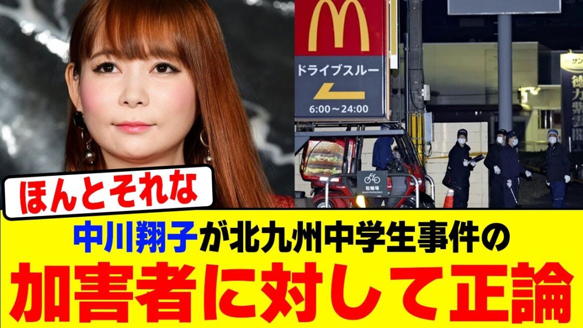 中川翔子が北九州の事件に対して正論…【2chまとめ】【2chスレ】【5chスレ】