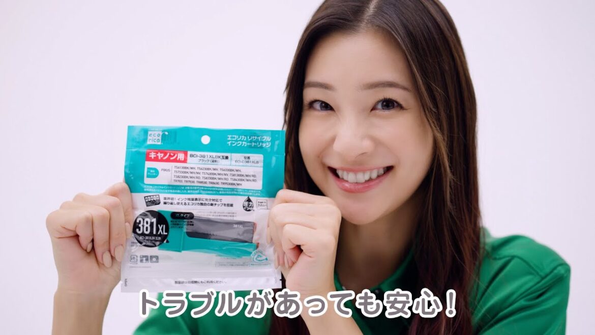 【エコリカ リサイクルインク】足立梨花さん 出演　「サポート編」