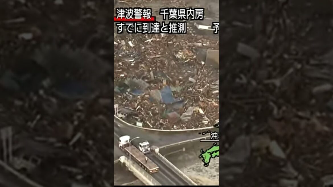 人車が飲み込まれる瞬間　東日本大震災津波地震ライブ　JAPAN earthquake TUNAMI LIVE