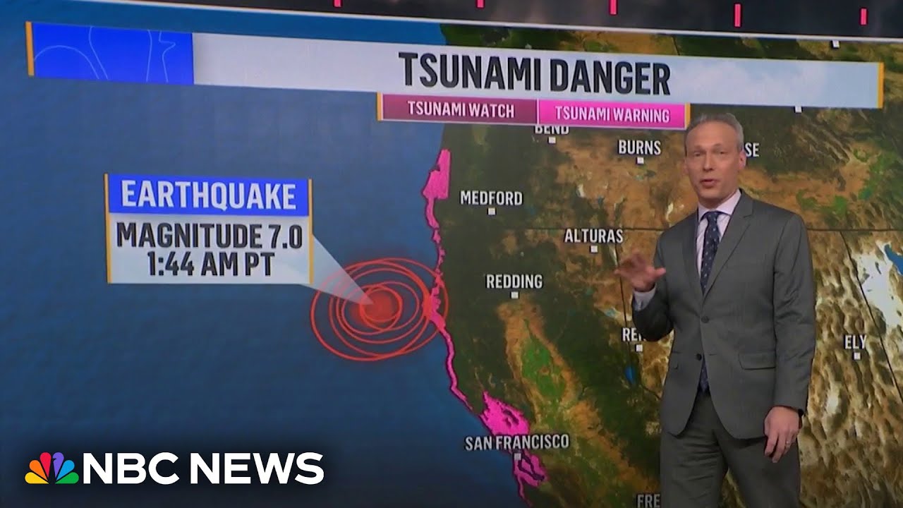 Is northern california under a tsunami warning