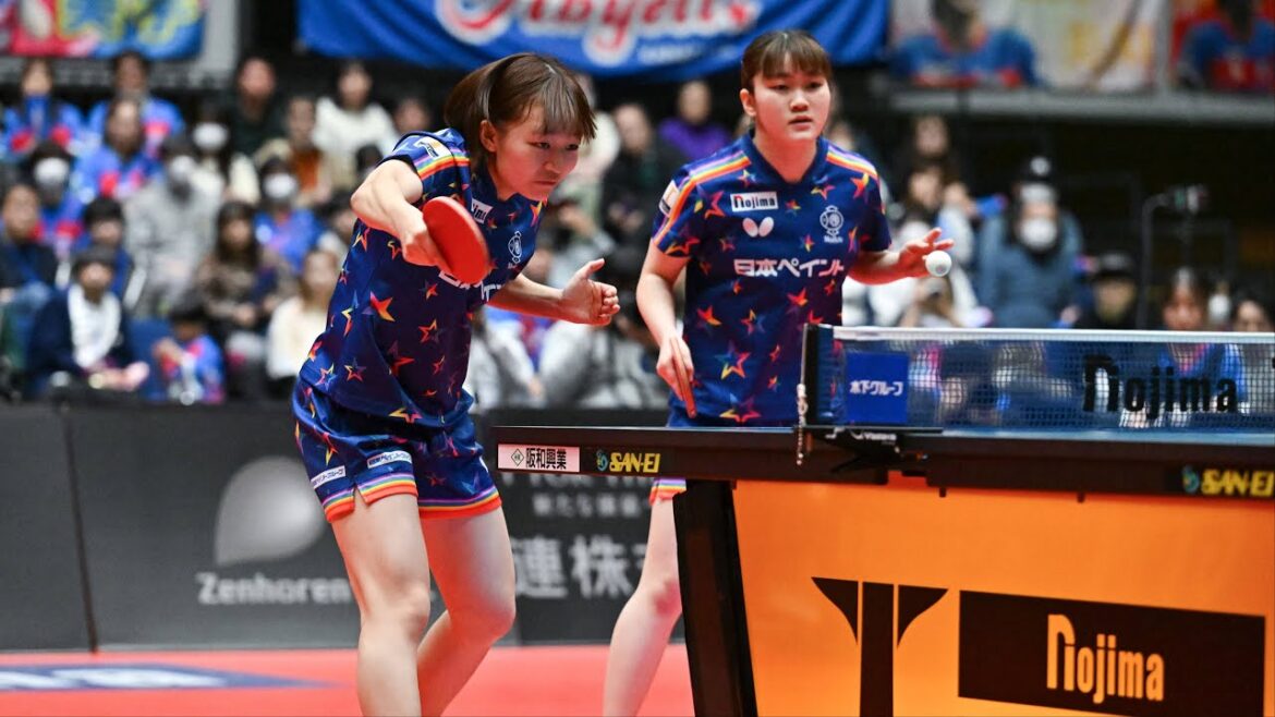 木下アビエル神奈川 vs 日本ペイントマレッツ  ノジマTリーグ2024-2025 2024年12月8日 平塚総合体育館【卓球 Tリーグ公式】