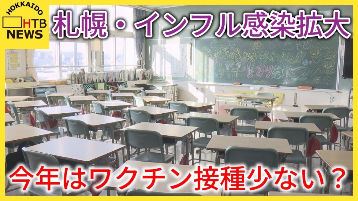 札幌インフル感染拡大　今年はワクチン接種少ない？「インフルはワクチンがありますので打ってほしい」
