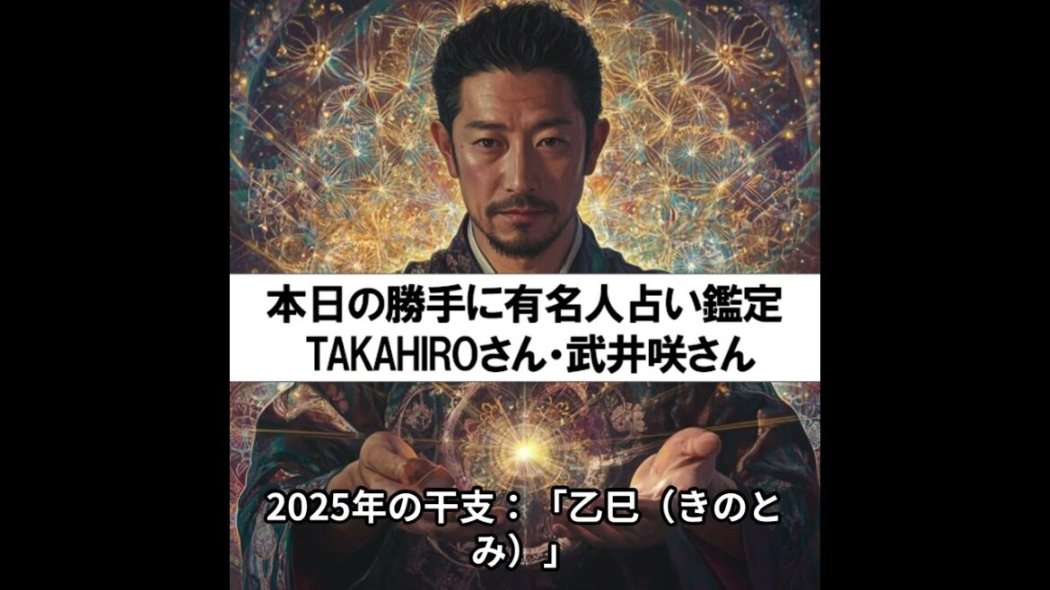 勝手に有名人占い鑑定！（TAKAHIROさん・武井咲さん）